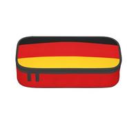 jingong Sac de rangement de grande capacité avec drapeau allemand, convient pour les voyages, les fournitures de bureau, le maquillage et l'organisation de bureau, Noir , Taille unique, Trousse de