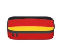 jingong Sac de rangement de grande capacité avec drapeau allemand, convient pour les voyages, les fournitures de bureau, le maquillage et l'organisation de bureau, Noir , Taille unique, Trousse de