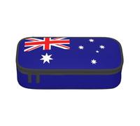 jingong Sac de rangement de grande capacité avec drapeau australien, convient pour les voyages, les fournitures de bureau, le maquillage et l'organisation de bureau, Noir , Taille unique, Trousse de