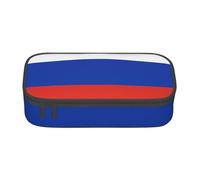 jingong Sac de rangement de grande capacité avec drapeau russe, convient pour les voyages, les fournitures de bureau, le maquillage et l'organisation de bureau, Noir , Taille unique, Trousse de beauté