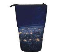 jingong Trousse multifonction View of Earth, trousse de rangement, trousse de maquillage, convient pour le bureau et le transport quotidien, Noir , Taille unique, Pochette à monnaie