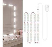 JINGRU Lumières de Miroir de Maquillage à LED 42LEDs Dimmable Touch Control Lumières de Miroir de courtoisie Lumière de Miroir de Salle de Bain avec câble USB Bande Lumineuse à LED Miroir de Dressage