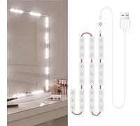 JINGRU Lumières de Miroir LED 30LEDs Dimmable Touch Control Miroir de Courtoisie avec Câble USB