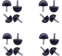 JINGSCROLL Lot de 16 pieds de meubles de terrasse M6 réglables en acier inoxydable, parfaits comme remplacement des pieds de chaises de table en plein air (6 mm)