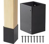 JINGSCROLL Protection de poteau réglable en acier inoxydable 304 - Zone de protection de 8,4 à 15,2 cm - Pour boîtes aux lettres, pont, clôtures, protection contre la pluie et les dommages