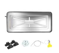 JINGSHIQIAOPL Bac Condensat Clim, Bac à Eau pour Climatiseur Universel en Acier Inoxydable pour Extérieur, Bac de Récupération du Climatiseur(1000 x 470 mm/39.3'' x 18.5'')