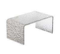 JINGSHIQIAOPL Table Basse en Acrylique Water Ripple, Table D'appoint Moderne et Transparente, Meuble Japonais pour Canapé, Table de Chevet Ou Bureau pour Ordinateur Portable(60x30x30cm/24x12x12in)