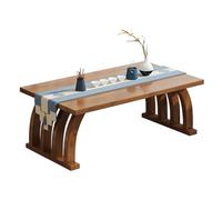 JINGSHIQIAOPL Table Basse Salon en Bambou, Table Japonaise Basse avec Pieds Incurvés, Meuble Japonais pour Salon, Méditation, Bureau pour Ordinateur Portable, Baie Vitrée(60cm/24in)
