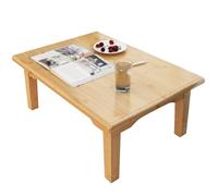 JINGSHIQIAOPL Table Basse Salon en Bambou, Table Japonaise Basse pour Salon, Méditation, Bureau pour Ordinateur Portable(100x60x27cm/39x24x10.5in)