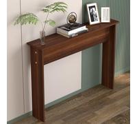 JINGSHIQIAOPL Tablette de Radiateur, Console Cache-radiateur, Table D'entrée Moderne pour Couloir et Salon, Cache-radiateur en Tôle Épaisse, Charge Maximale 30 Kg(Brown,160x30x74cm/63x12x29in)