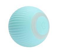 JINGSHUBO - Boule de jouet pour chat interactive, intelligente, rechargeable via port USB, jouet pour chat qui s'allume et se déplace seule, convient comme cadeau (couleur bleue)