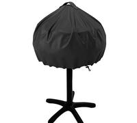 JinGtonG Housse De Protection Ronde pour Petit Barbecue De Jardin, Bâche pour Barbecue avec Poignée Et Cordon De Serrage Compatible avec George Foreman, étanche, 210D Oxford Noir 50x45cm