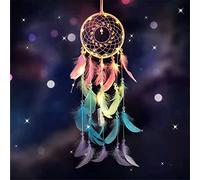 jingxinxin Attrape-rêves à LED avec lumières, fait à la main, attrape-rêves indiens, cadeaux de mariage, décoration murale à suspendre pour chambre à coucher, décorations pour filles/garçons/enfants