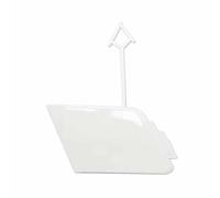 JINGXINXUE Cache-œillet Remorquage Pare-Chocs Avant pour VW Tiguan 2012-2017, Capuchon Cache de Crochet Voiture Couvercle de Trou de Traction Protection,A/White