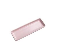 JINGYAN Assiettes plates Long Ceramic Dinner Plate, for Dessert Cake Appetizers Meat Sushi, Porcelain Serving Tray for Party (Pink,blue,yellow)(Yellow)