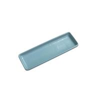 JINGYAN Assiettes plates Long Ceramic Dinner Plate, for Dessert Cake Appetizers Meat Sushi, Porcelain Serving Tray for Party (Pink,blue,yellow)(Green)