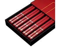 JINGYAN Baguettes High Quality Non-Slip Restaurant Portable Healthy Food Stick For Sushi Chopsticks(Red)