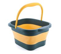 JINGYAN Bains de pieds Foot Soaking Bath Basin Collapsible Soak Feet Spa Massage Bucket With Handle Pedicure For Stress Relief(Blue)