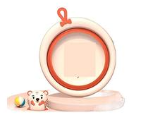 JINGYAN Bassins de Nettoyage Collapsible Wash Basin Portable Washbasin Travel Travel Articles Cleaning Basin Three Piece Foldable Dorm Room Essentials(M)