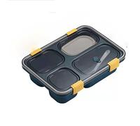 JINGYAN Boîte à bento 3/4/5Grids Lunch Box Bento Box Lunch Containers For Adult Picnic Bento Lunch Box Microwave(Blue)