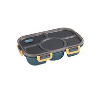 JINGYAN Boîte à bento 3/4/5Grids Lunch Box Bento Box Lunch Containers For Adult Picnic Bento Lunch Box Microwave(5 Grid Blue)