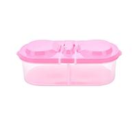 JINGYAN Boîte à bento Protecteur plastique Case Portable Conteneur voyage en plein air Déjeuner Fruit alimentaire Boîte à lunch Holder stockage à bas prix Banana voyage Outdoor Box(Pink)