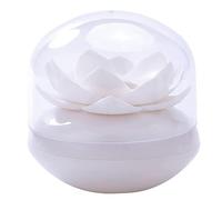 JINGYAN Boîte à Cure-Dents 2 in 1 Lotus Cotton Swab Box Bud Holder Base Portable Living Room Decorate Toothpicks Toothpick Case(White)