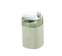 JINGYAN Boîte à Cure-Dents Automatic Toothpick Holder Container Wheat Straw Hand-Pressed Transparent Toothpick Holder Automatic Toothpick Holder Container(Green)