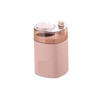 JINGYAN Boîte à Cure-Dents Automatic Toothpick Holder Container Wheat Straw Hand-Pressed Transparent Toothpick Holder Automatic Toothpick Holder Container(Pink)