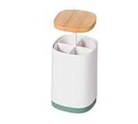 JINGYAN Boîte à Cure-Dents Cotton Bud Swabs Toothpick Holder Dispenser Case -Holder Storage Organizer Box Home Hotel Decoration(Green)