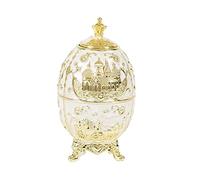 JINGYAN Boîte à Cure-Dents Toothpick Holder Dispenser Metal Vintage Gift Cleaning Teeth Table Decoration Box(White)