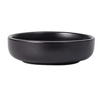 JINGYAN Bols Sauce Dishes Dish Soy Bowls for Dipping Ceramic Small Side Bowl Set Round Porcelain Dinnerware(Black)
