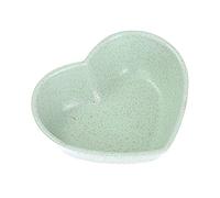 JINGYAN Bols Tableware Bowl Heart Shape Lightweight Seasoning Food Sauce Kitchen Accessories Dish Appetizer Plates For Tools(Green)
