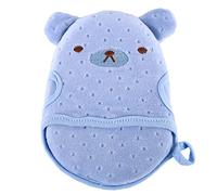 JINGYAN Bouchon de vidange d'évier Bath Brushes Cotton Supplies Towel Sponge Bathroom(BLUE)