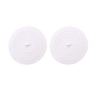JINGYAN Bouchon de vidange d'évier Floor Drain Plug 2PCS Silicone Round Floor Drain Cover Modern Simple and Practical Household Product Kitchen Bathroom Water Plug(White)