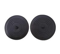JINGYAN Bouchon de vidange d'évier Floor Drain Plug 2PCS Silicone Round Floor Drain Cover Modern Simple and Practical Household Product Kitchen Bathroom Water Plug(Black)