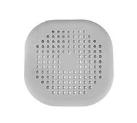 JINGYAN Bouchon de vidange d'évier Hair Filter Sink Anti-Blocking Strainer Bathtub Shower Floor Drain Stopper Silicone Kitchen Deodorant Plug Bathroom Accessories(Flat Gray)