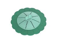 JINGYAN Bouchon de vidange d'évier Sink Shower Filter Anti-Blocking Floor Drain Covers Hair Catcher Plug Strainer for Bath Bathroom Supplies Kitchen Accessories(Green)