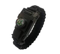 JINGYAN Boussoles Tactical Wrist Compass Lamp Outdoor Camping Tools Survival Adventure Mountaineering Tourism Equipment Fishing Hunting Accessories(Black)