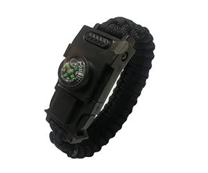 JINGYAN Boussoles Tactical Wrist Compass Lamp Outdoor Camping Tools Survival Adventure Mountaineering Tourism Equipment Fishing Hunting Accessories(Black)