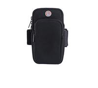 JINGYAN Brassards pour téléphones Portables Running Sport Armband Bag Waterproof Arm Bag Mobile Phone Bag Case Fitness Gym Arm Band for(Black)