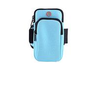 JINGYAN Brassards pour téléphones Portables Running Sport Armband Bag Waterproof Arm Bag Mobile Phone Bag Case Fitness Gym Arm Band for(Blue)