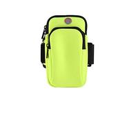 JINGYAN Brassards pour téléphones Portables Running Sport Armband Bag Waterproof Arm Bag Mobile Phone Bag Case Fitness Gym Arm Band for(Yellow)