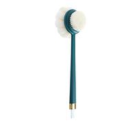 JINGYAN Brosses pour le corps Shower Body Brush with Long Handle Beauty Massage Equipment 2 in 1 Cleaner for Bathroom Showering Bath(Blue)