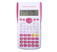 JINGYAN Calculatrices de Base Portable Multifunctional cientifica for Mathematics Teaching Students Function Display Calculator(Red)