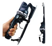 JINGYAN Cannes à pêche Canne à pêche Pliante Portable, poteaux télescopiques avec Ligne de Moulinet, Canne Voyage for Poissons