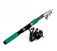 JINGYAN Cannes à pêche Fishing Rod Combo 1.8-3.6M Telescopic and Spinning Reel Set Carp Kit(2.1 m)