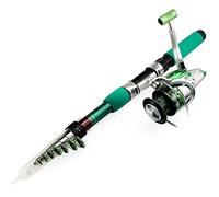 JINGYAN Cannes à pêche Fishing Rod Combo 1.8-3.6M Telescopic and Spinning Reel Set Carp Kit(2.4 m)