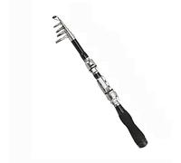 JINGYAN Cannes à pêche Telescopic Mini Fishing Rods Super Hard Carbon Steel Rivers Lakes Rod Portable Sea Pole Equipment(02-1.2m)