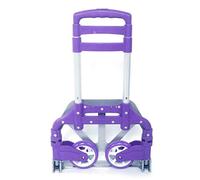 JINGYAN Chariots de Rangement 170lbs Luggage Cart Folding Dolly Collapsible Trolley Push Hand Truck Shopping